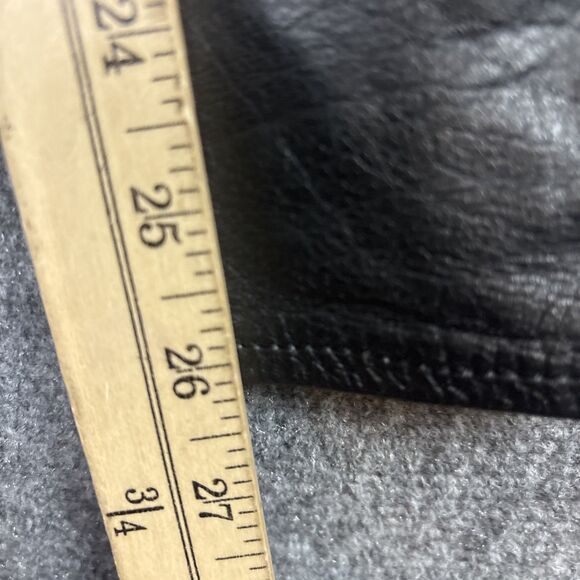 Wilson suede & Leather  Pants Womens Size 28 x 26 Black Leather Zipper ankle - Picture 7 of 12